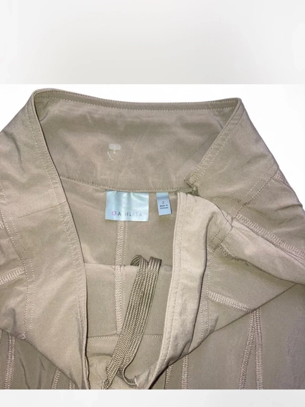 Athleta Khaki A-Line Panel Skirt - Picture 4 of 7